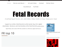 Tablet Screenshot of fetalrecords.com